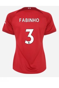 Liverpool Fabinho #3 Voetbaltruitje Thuis tenue Dames 2022-23 Korte Mouw